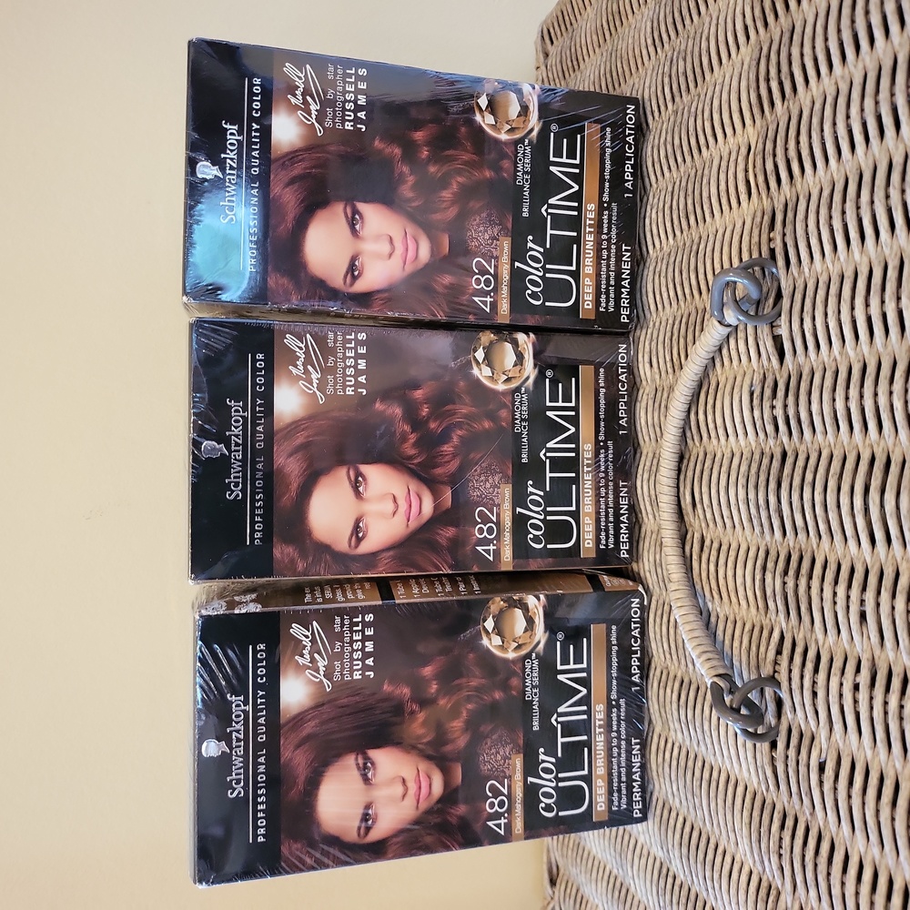 Set of 3 - Color Ultime 4.82 Dark Mahogany Brown